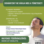 Országos Korányi Pulmonológiai Intézet – tüdőrákszűrő program – felhívás